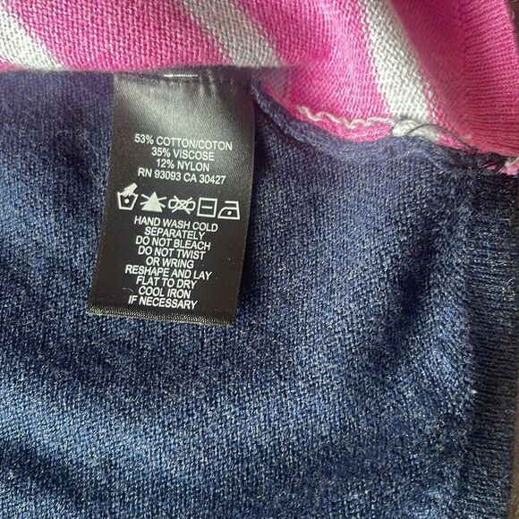 Nic+Zoe Vital Striped Top Sweater Pullover, Size XS - Picture 10 of 14
